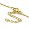 Brass Pave Clear Cubic Zirconia Cross Pendant Necklaces for Women Men NJEW-Q346-05G-01-3