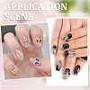 SUNNYCLUE 30Pcs 6 Colors Alloy Rhinestone Cabochons MRMJ-SC0001-19-5