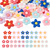 DIY Flower Cabochons Jewelry Making Finding Kit FIND-TA0002-45-10