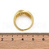 Brass Micro Pave Clear Cubic Zirconia Cuff Finger Rings for Women RJEW-G337-28G-5