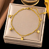 Stainless Steel Alloy Charm Anklets WG33B59-33-1