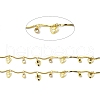 Handmade Eco-friendly Brass Curved Bar Link Chain CHC-E023-30G-4