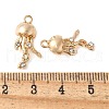 Alloy Crystal Rhinestone Pendants PALLOY-E775-14G-3