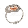Brass Adjustable Rings for Women RJEW-G265-10P-C05-3