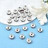Brass Grade A Rhinestone Spacer Beads RSB038NF-16-2