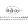 Tarnish Resistant 304 Stainless Steel Rolo Chains STAS-O076-09-2