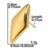 Classic Vintage Rhombus 304 Stainless Steel Stud Earrings for Women GS5707-10-1