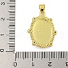 Religion Theme Rack Plating Brass Micro Pave Cubic Zirconia Pendants KK-C074-40G-01-3