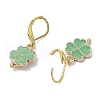 2 Pairs Alloy Enamel Pendants & Brass Leverback Earrings  for Women EJEW-JE06236-5
