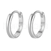 Simple 925 Sterling Silver Circle Hoop Earrings DG6387-10-1