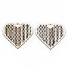 Undyed Natural Wooden Big Pendants WOOD-N007-073-2