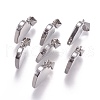 Tarnish Resistant Trendy 304 Stainless Steel Blank Heart Pendants STAS-N012-38P-3