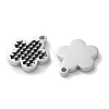 304 Stainless Steel Enamel Charms STAS-M102-18P-01-2