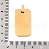 Ion Plating(IP) 304 Stainless Steel Stamping Blank Tag Pendants STAS-G346-03G-3