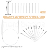 Unicraftale 11Pcs 304 Stainless Steel Circular Knitting Needles STAS-UN0055-49-3