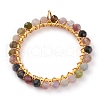 Natural Mixed Gemstone Pendants PALLOY-JF00590-2