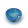 Dyed Natural Striped Agate/Banded Agate Cabochons X-G-R348-16mm-01-3