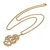 304 Stainless Steel Pendant Necklaces NJEW-K283-09G-2