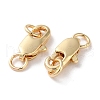 Rack Plating Brass Lobster Claw Clasps KK-F090-24LG-01-2
