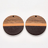 Resin & Walnut Wood Pendants X-RESI-S384-009A-A02-1