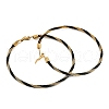 Ion Plating(IP) 304 Stainless Steel Ring Hoop Earrings for Women EJEW-M023-08E-2
