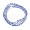 Transparent Electroplate Glass Beads Strands EGLA-H107-01A-AB04-4