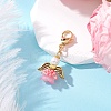 Flower Angel Glass & Acrylic Pendant Decorations HJEW-MZ00242-03-1