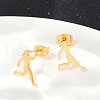 304 Stainless Steel Stud Earrings for Women EJEW-Z089-09G-2