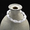 Natural Selenite Beaded Stretch Bracelets for Women BJEW-F481-01B-3