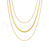 Stainless Steel 3 Layer Necklaces PW-WGEABAF-01-5
