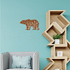 Creative Natural Wooden Wall Hanging Decoration AJEW-WH0331-005-5