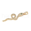 Brass Micro Pave Cubic Zirconia Pendants KK-Q037-01B-G-2