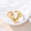 304 Stainless Steel Open Cuff Rings for Women RJEW-M060-01G-22-2