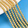 Baking Painted Pearlized Glass Pearl Bead Strands HY-N002-3mm-A08-1