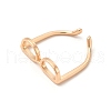 Brass Glasses Frame Open Cuff Ring for Women X-RJEW-F140-140KCG-3