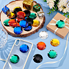Olycraft 30Pcs 6 Colors Flat Back Acrylic Rhinestone Cabochons OACR-OC0001-16B-5
