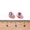 Opaque Acrylic Beads OACR-R005-02B-3