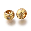 925 Sterling Silver Cubic Zirconia European Beads STER-F061-08G-1