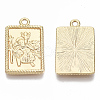 Brass Pendants KK-R126-028G-NF-1