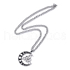 Non-Tarnish 304 Stainless Steel Pendant Necklaces NJEW-C042-10P-3