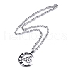 304 Stainless Steel Pendant Necklaces NJEW-C042-10P-3