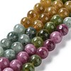 Dyed Natural Malaysia Jade Beads Strands X-G-G021-01B-07-2