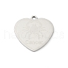 201 Stainless Steel Pendants STAS-F316-40P-11-1