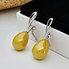 Brass Plastic Hoop Earrings WG47D07-02-1