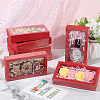 Foldable Paper Drawer Boxes with Clear Plastic Cover CON-WH0095-68A-02-5