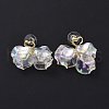 Acrylic Imitation Shell Dangle Earrings EJEW-L281-04B-2