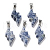Natural Blue Spot Jasper Pendants G-C057-01P-03-1