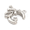 Brass Micro Pave Cubic Zirconia Pendants ZIRC-F143-03P-2