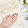 ARRICRAFT 280Pcs 4 Styles ABS Plastic Imitation Pearl Beads OACR-AR0001-17-3