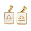 Constellations Natural White Shell Pendants STAS-M338-01J-G-1